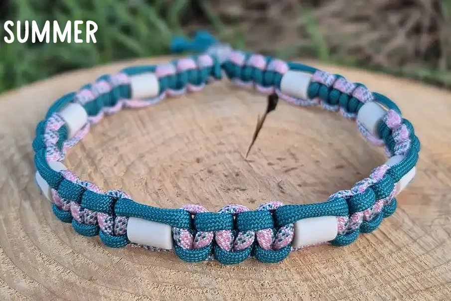 Collier anti-tiques avec motifs - Accessoire de balade et promenade résistant pour chien - Vue 8