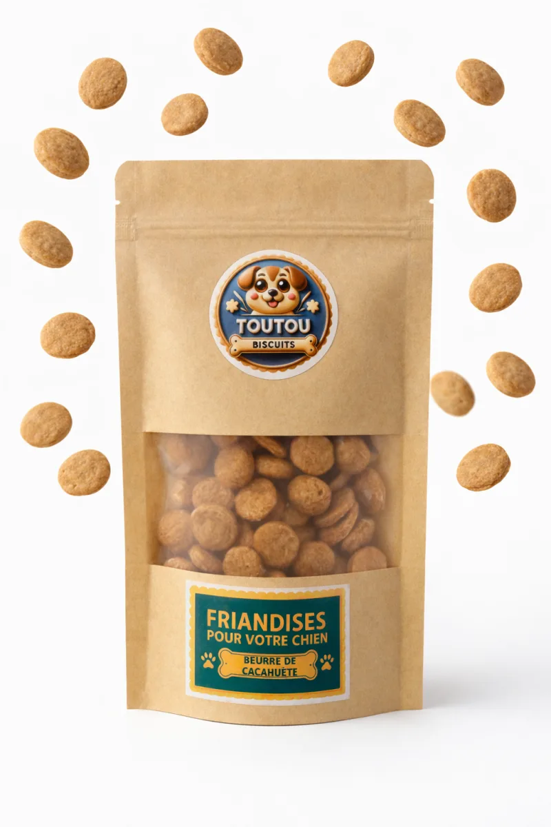Friandise au BEURRE DE CACAHUETE - Friandise naturelle saine et savoureuse pour chien