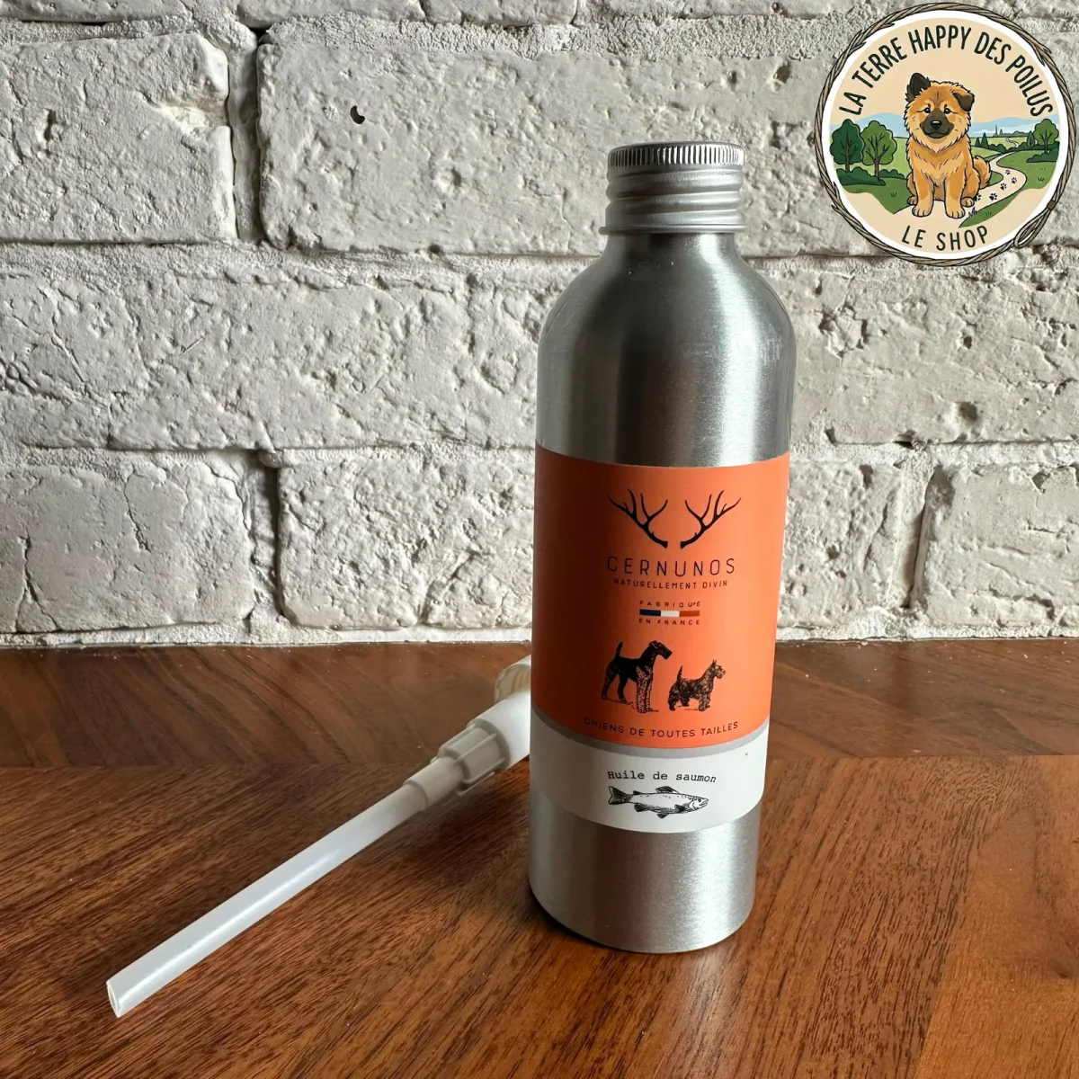 Huile de Saumon - Complément alimentaire naturel oméga-3 pelage et vitalité pour animaux