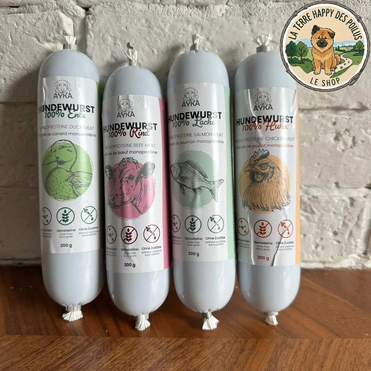 Saucisses AYKA - Mastication 100% naturelle et saine pour chien
