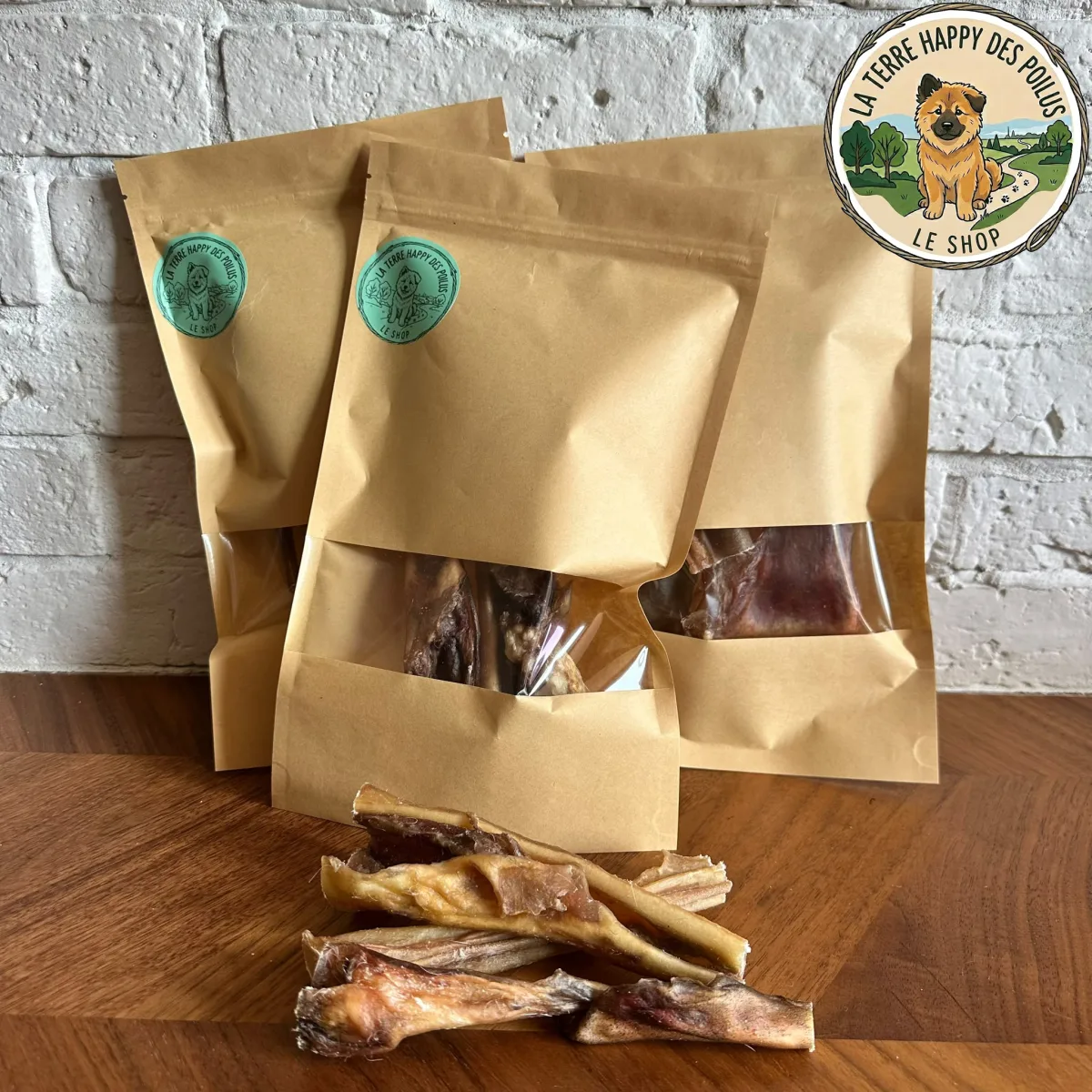 Cuir chevelu de Boeuf - Mastication 100% naturelle et saine pour chien