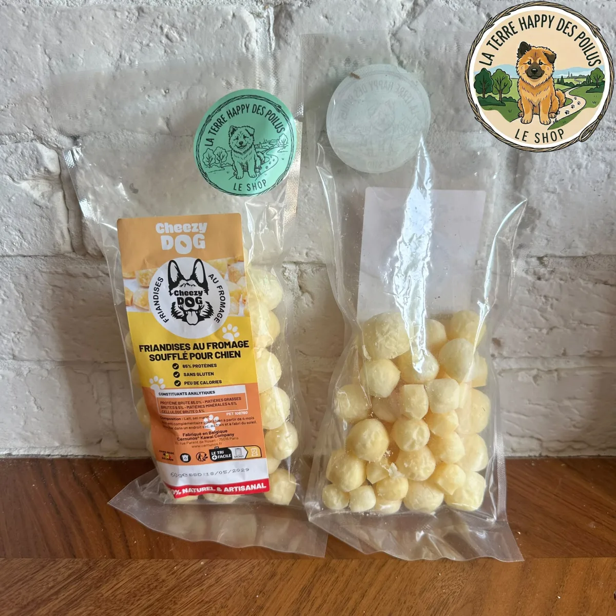 Fromage "Cheezy Dog" soufflé - Friandise naturelle saine et savoureuse pour chien