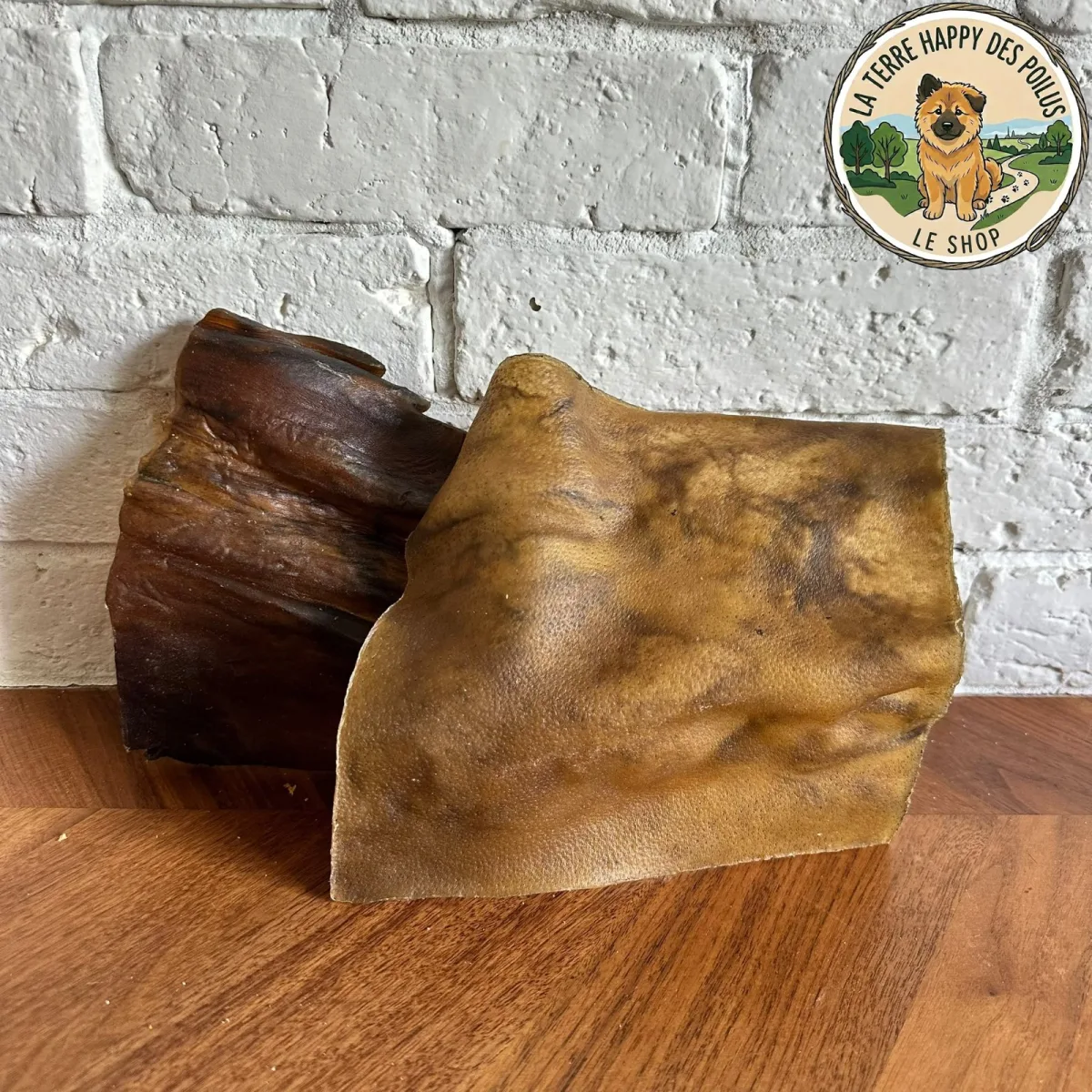 Plaque de peau de Chameau - Mastication naturelle hypoallergénique pour chien