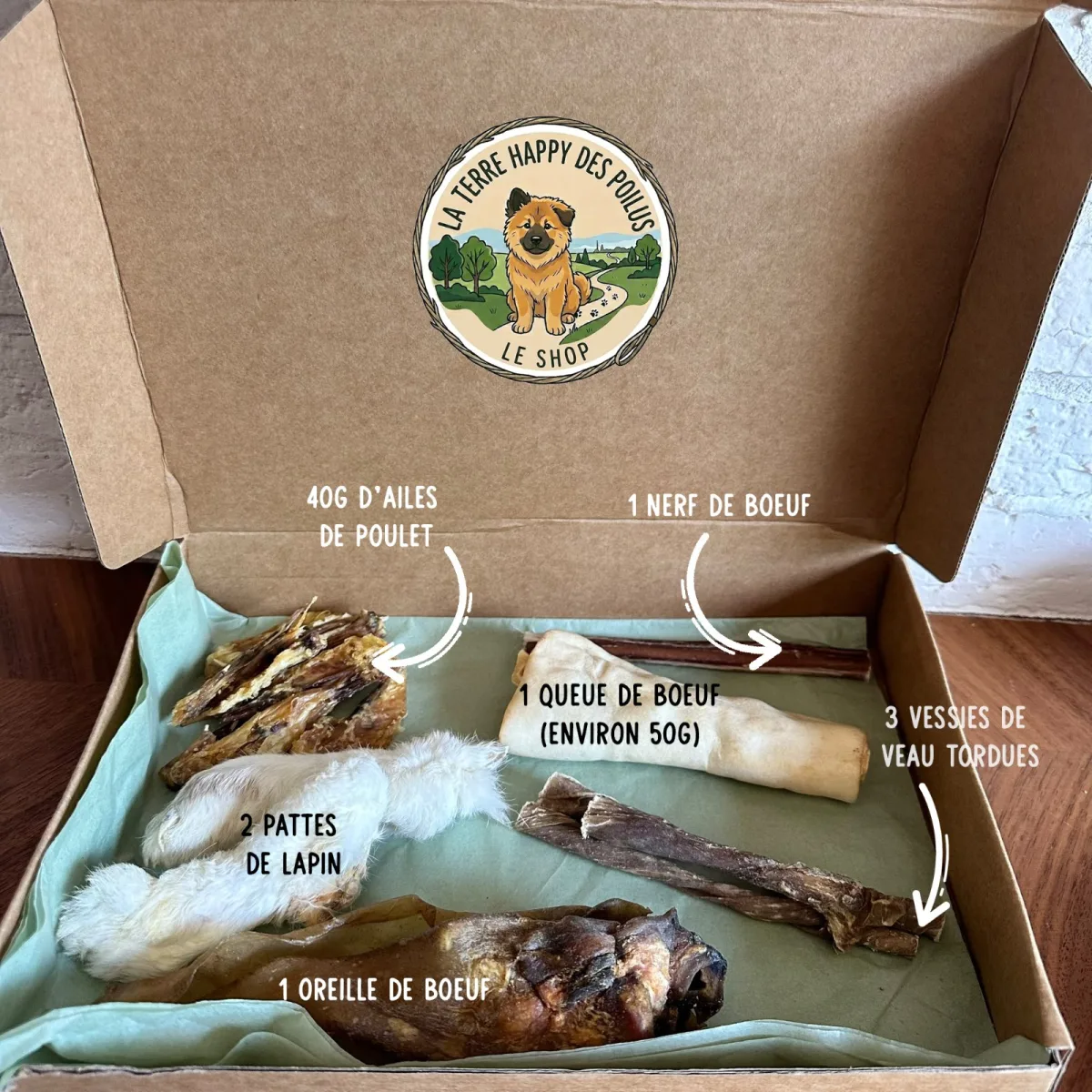 Box Frankenwoof - Box et pack de mastication 100% naturelle pour chien